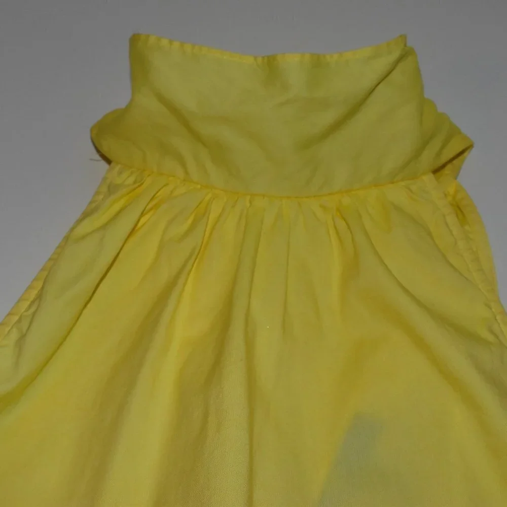 J. Crew Halter Neck Bow Tie Blouse Top Yellow Size 00